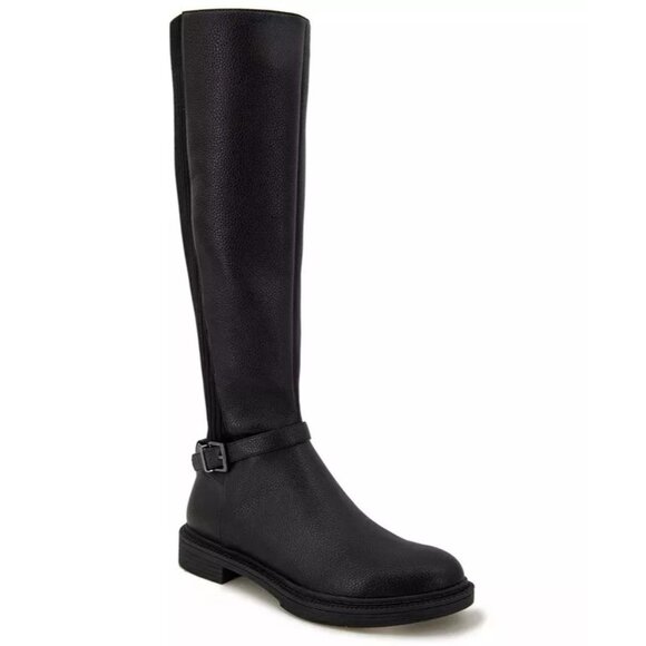 Kenneth Cole Reaction Women's Winona Riding Boots Ankle Buckle Black Size 5M - Picture 1 of 5